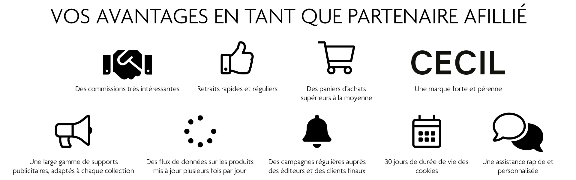 Avantages des partenaires Avantages des partenaires