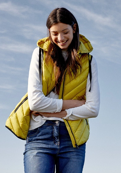 Veste en jean jaune fluo femme cheap